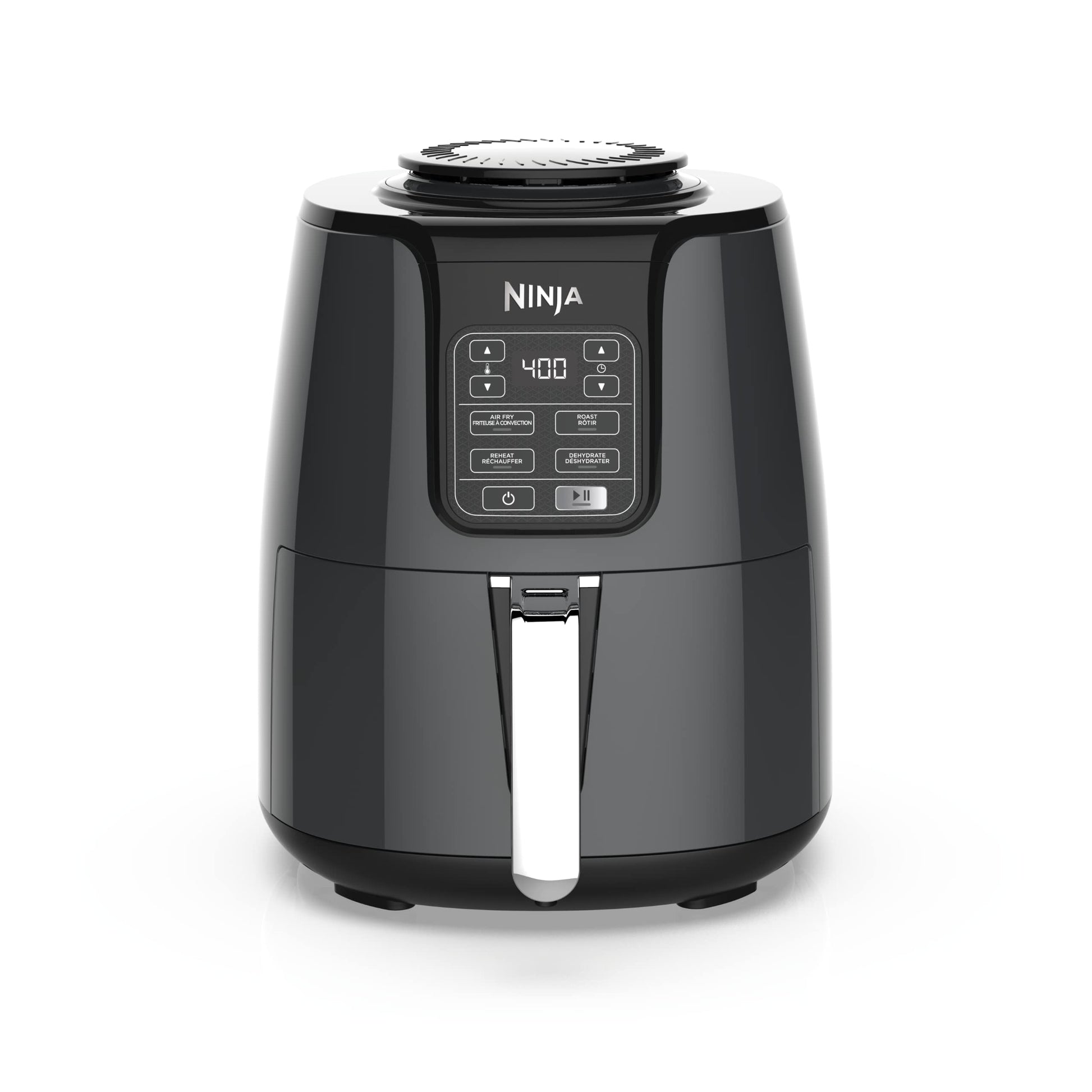 Ninja AF100C Air Fryer, 4-Qt Capacity, Non-Stick, Air Fry, Roast, Reheat, Dehydrate, Charcoal Grey (Canadian Version) - Perfect for Nutritional Cooking with Air Fryer Accessories - Available at All In One Marketplace Canada