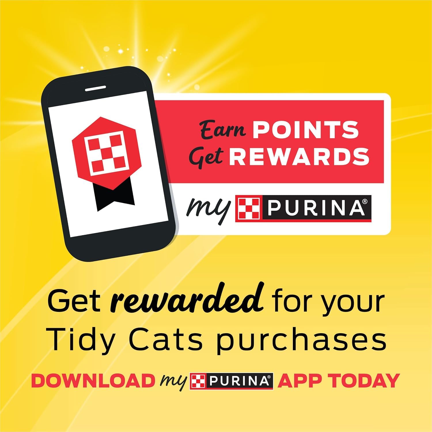 Purina Tidy Cats Lightweight, Low Dust, Clumping Cat Litter Odor Control 24/7 Performance Multi Cat Litter - 17 lb. Box Purina Tidy Cats