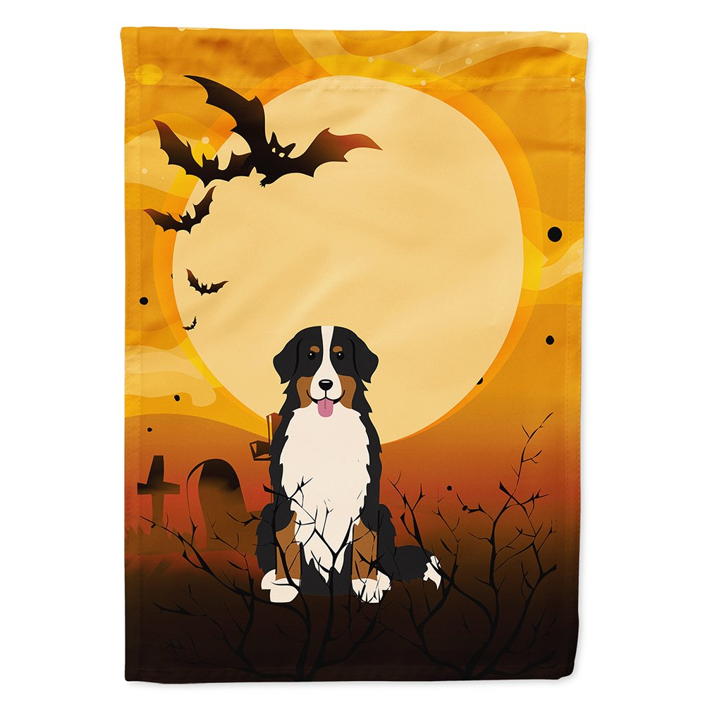 Drapeau de maison en toile Caroline's Treasures BB4302CHF avec bouvier bernois pour Halloween, grand format, multicolore
