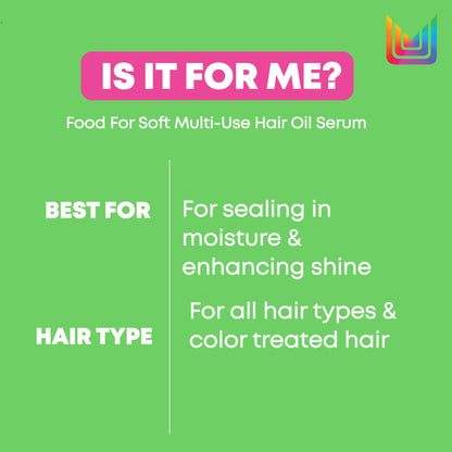 Matrix Multi-Use Hair Oil Serum for All Dry Hair, Hydrating Leave-In Treatment With Avocado Oil, Food for Soft, 50 ml - Available at All In One Marketplace Canada