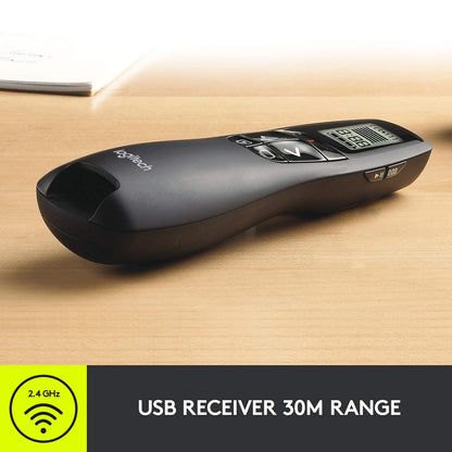 Logitech Professional Presenter R800 Wireless Presentation Clicker - Black
