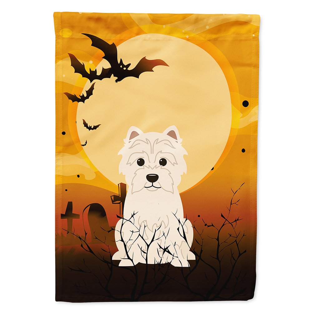 Drapeau de maison Caroline's Treasures BB4308CHF Halloween Westie en toile, grande taille, multicolore