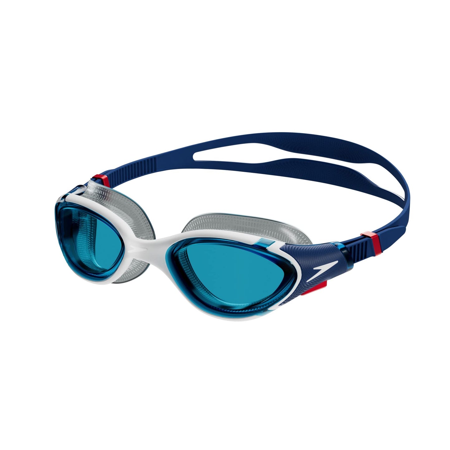Speedo Unisex Adult Swim Goggle Biofuse 2.0 - Ammonite Blue/White/Red/Blue, One Size 🍁 All In One Marketplace Canada