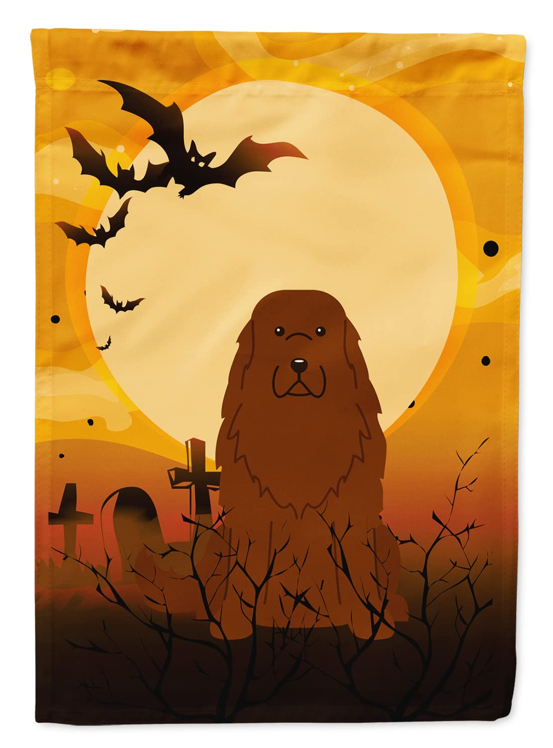 Drapeau de jardin Caroline's Treasures BB4316GF pour Halloween avec chien de berger du Caucase, taille petite, multicolore