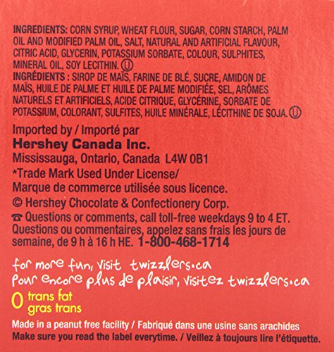 TWIZZLERS Strawberry Licorice Twists – 24 Pack Bulk Candy Box