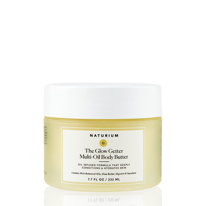 Naturium The Glow Getter Multi-oil Body Butter | Rich Lotion & Moisturizer, For all Skin Types, Vanilla & Coconut Scent | 7.7 oz / 232 ml - Available at All In One Marketplace Canada