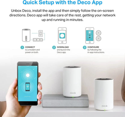 TP-Link Deco AXE5400 Tri-Band WiFi 6E Mesh System(Deco XE75 Pro) - 2.5G WAN/LAN Port, Covers up to 5500 Sq.Ft, Replaces WiFi Router and Extender, AI-Driven Mesh, New 6GHz Band, 2-Pack 🍁 All In One Marketplace Canada