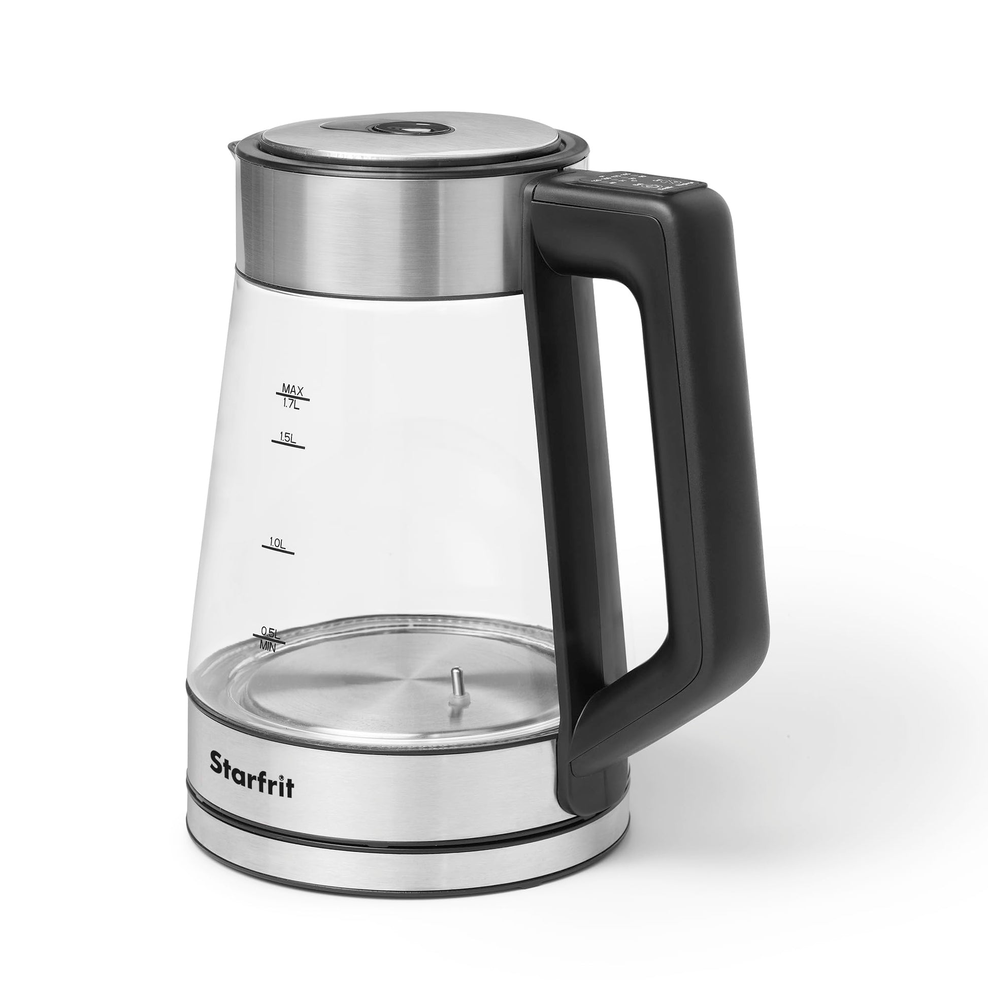 Starfrit Electric Glass Kettle, 1.7L, 5 Temperature Settings Starfrit