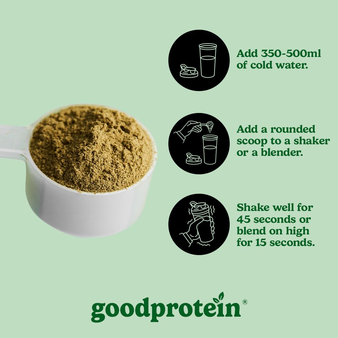 Good Protein Superfood Greens Powder - Tropical Fruit Flavor | Vegan, Gluten-Free, Non-GMO Green Juice Mix with Digestive Enzymes & Probiotics | 225g