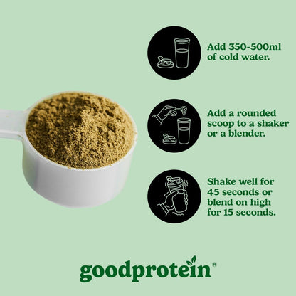 Good Protein Superfood Greens Powder - Tropical Fruit Flavor | Vegan, Gluten-Free, Non-GMO Green Juice Mix with Digestive Enzymes & Probiotics | 225g
