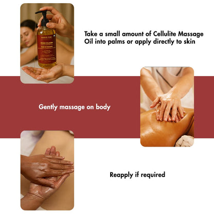 MAJESTIC PURE Cellulite Massage Oil - with Vegan Collagen & Stem Cells, Unique Blend of Massage Essential Oils - Cellulite Oil Improves Skin Tightening and Firming, 8 fl oz