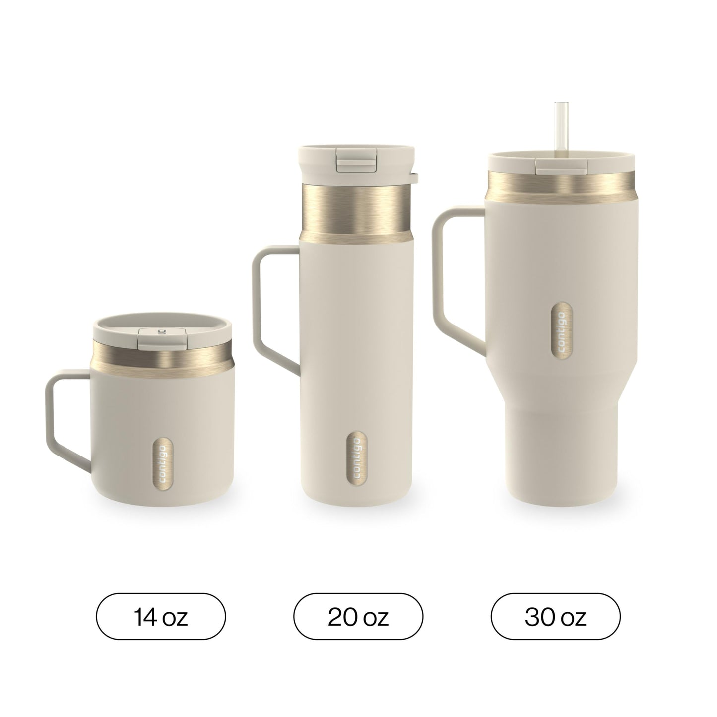 Contigo SnapSeal 20 oz Travel Mug w/Side Handle | Vacuum-Insulated Stainless Steel for Hot Coffee & Tea or Cold Drinks | Spill-Proof Lid w/Straw Compatibility | BPA & Lead-Free | Dishwasher Safe 🍁 All In One Marketplace Canada