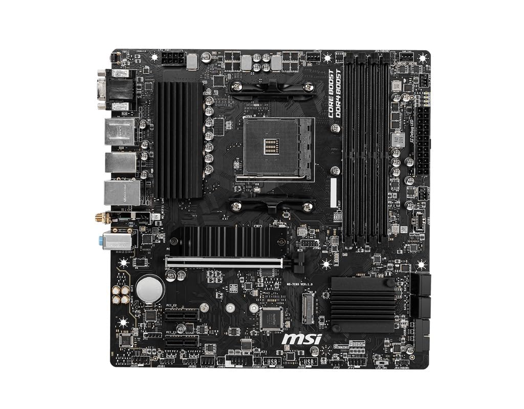 MSI B550M PRO-VDH WiFi ProSeries Motherboard (AMD AM4, DDR4, PCIe 4.0, SATA 6Gb/s, M.2, USB 3.2 Gen 1, AX Wi-Fi 6, D-SUB/HDMI/DP, Micro-ATX) 🍁 All In One Marketplace Canada