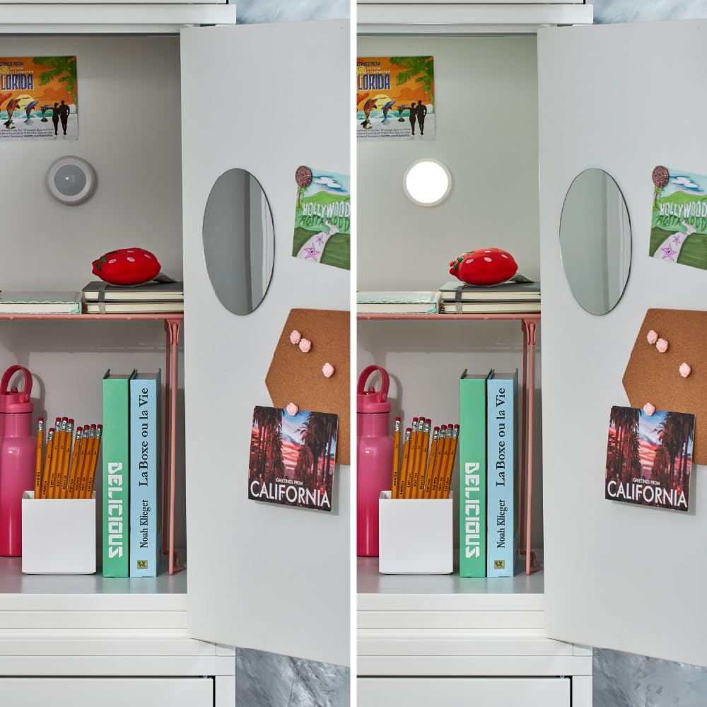 LockerMate 10-Piece Fashion Locker Kit with 12" Stac-A-Shelf, Includes Mirror, Cork Board & Light, Floral Pink