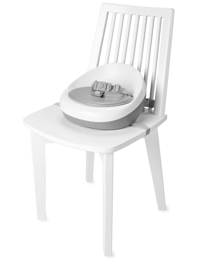 Skip Hop Booster Seat for Dining Table, Sleek Seat Booster, Grey/White Skip Hop