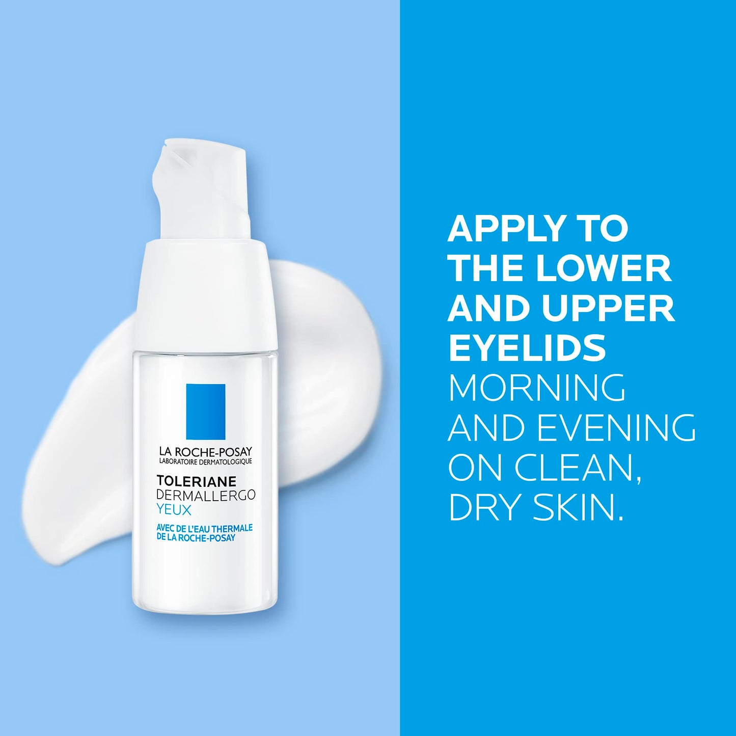 La Roche-Posay Eye Cream for Sensitive Skin, Toleriane Dermallergo Eye Cream, Intense Soothing Care with Shea Butter and Glycerin, Allergy Tested & Fragrance Free, 20ml La Roche-Posay