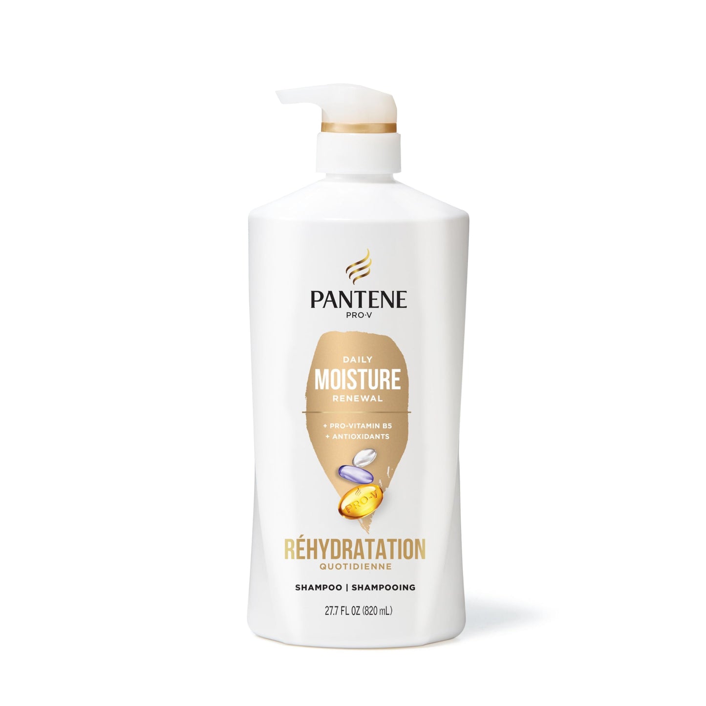 Pantene Shampoo 820 mL, Conditioner 745 mL and Hair Treatment 15 mL Set, Daily Moisture Renewal For Dry Hair, Safe For Color-Treated Hair, 1.58 L Total - Available at All In One Marketplace Canada