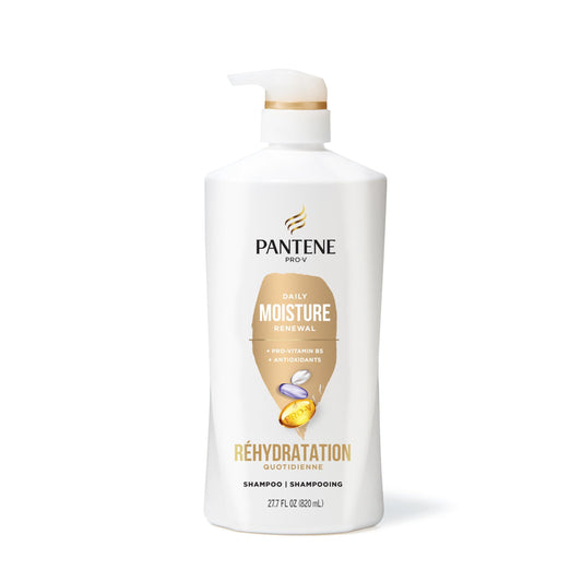 Pantene Shampoo 820 mL, Conditioner 745 mL and Hair Treatment 15 mL Set, Daily Moisture Renewal For Dry Hair, Safe For Color-Treated Hair, 1.58 L Total - Available at All In One Marketplace Canada