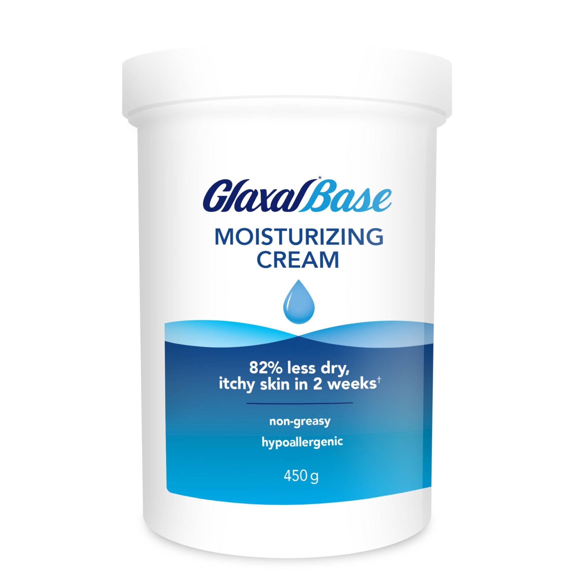 Glaxal Base Moisturizing Cream, Relief from Itchy, Dry Skin, Hypoallergenic & Paraben-Free, Made in Canada, 450 g Glaxal Base