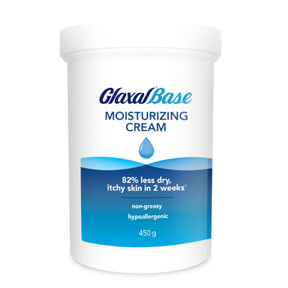 Glaxal Base Moisturizing Cream, Relief from Itchy, Dry Skin, Hypoallergenic & Paraben-Free, Made in Canada, 450 g Glaxal Base