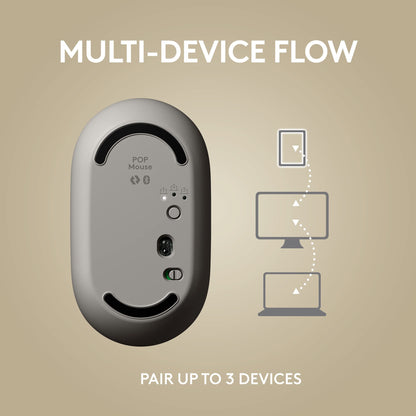 Logitech POP Mouse, Compact and Portable Wireless Bluetooth Mouse - Mist