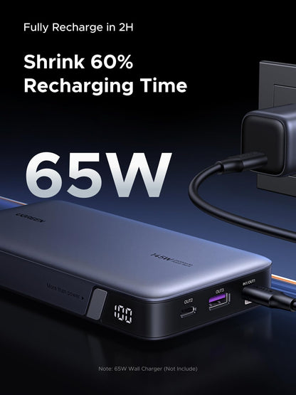 UGREEN 145W Laptop Power Bank 25000mAh, 140W PD3.0 Fast Charge, 3-Port Portable Charger for MacBook Pro, Dell XPS, iPad, iPhone 17 Series, Galaxy S25 Ultra, DJI, Drone