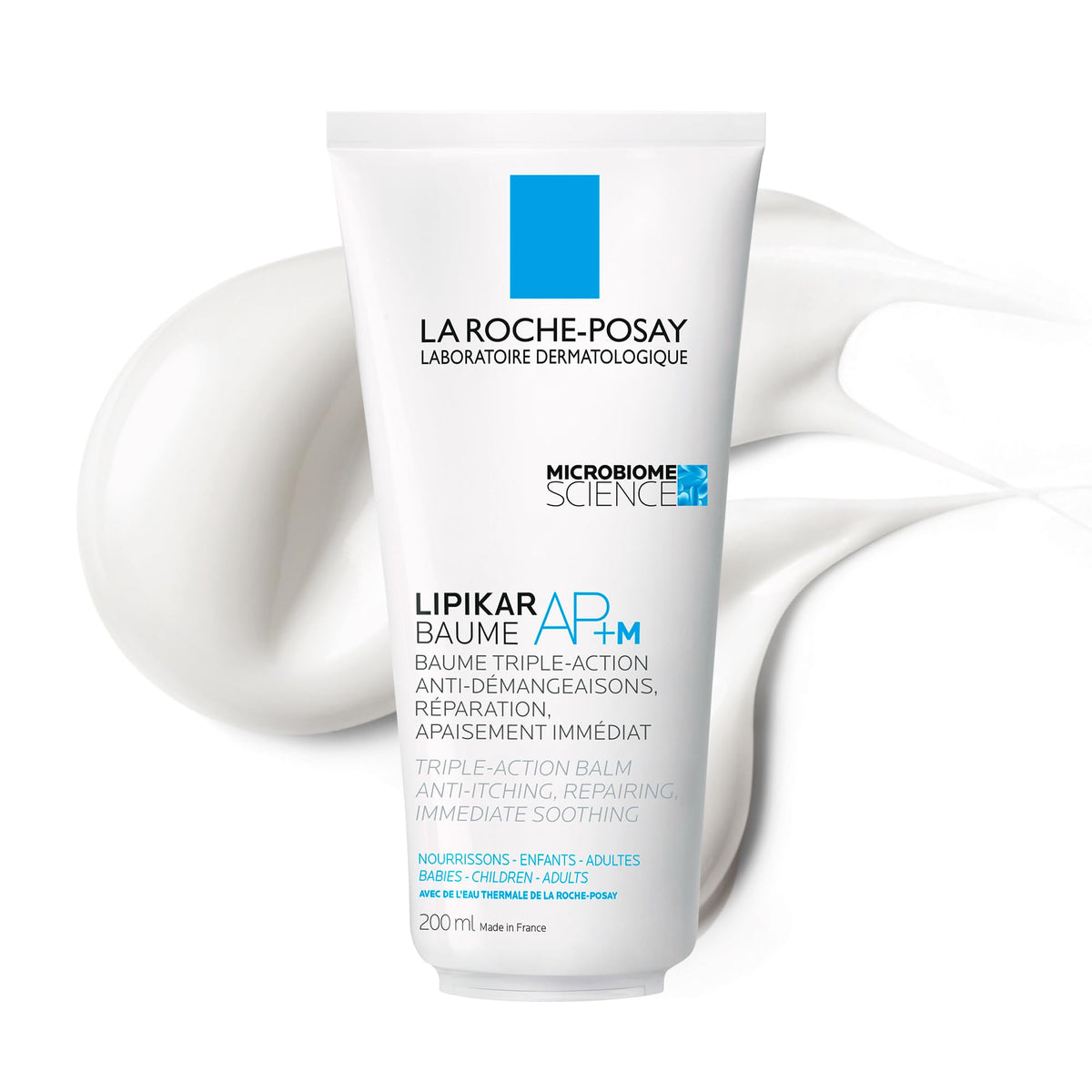 La Roche Posay Body Lotion, Lipikar Balm AP+M Body Cream with Shea Butter & Niacinamide for Women, Men, & Children. Suitable for Dry to Eczema-Prone, Sensitive Skin, Anti-Itch Skin Relief, 200mL