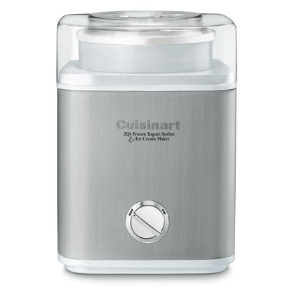 Cuisinart Pure Indulgence Frozen Yogurt-Ice Cream & Sorbet Maker, 2-Qt Capacity, Silver (ICE-30WNC) Cuisinart