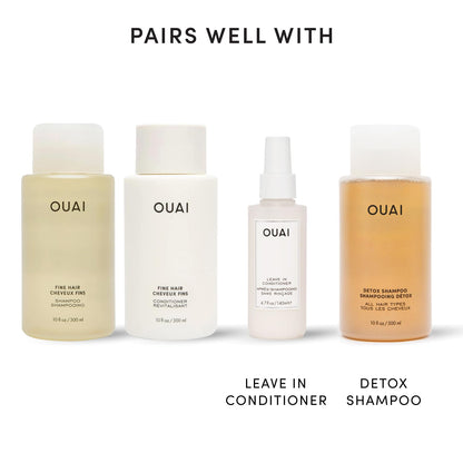 OUAI Fine Shampoo and Conditioner Set - Sulfate Free Shampoo and Conditioner for Women & Men - Made with Keratin, Marshmallow Root, Shea Butter & Avocado Oil - Free of Parabens & Phthalates (10 Fl Oz) - Available at All In One Marketplace Canada