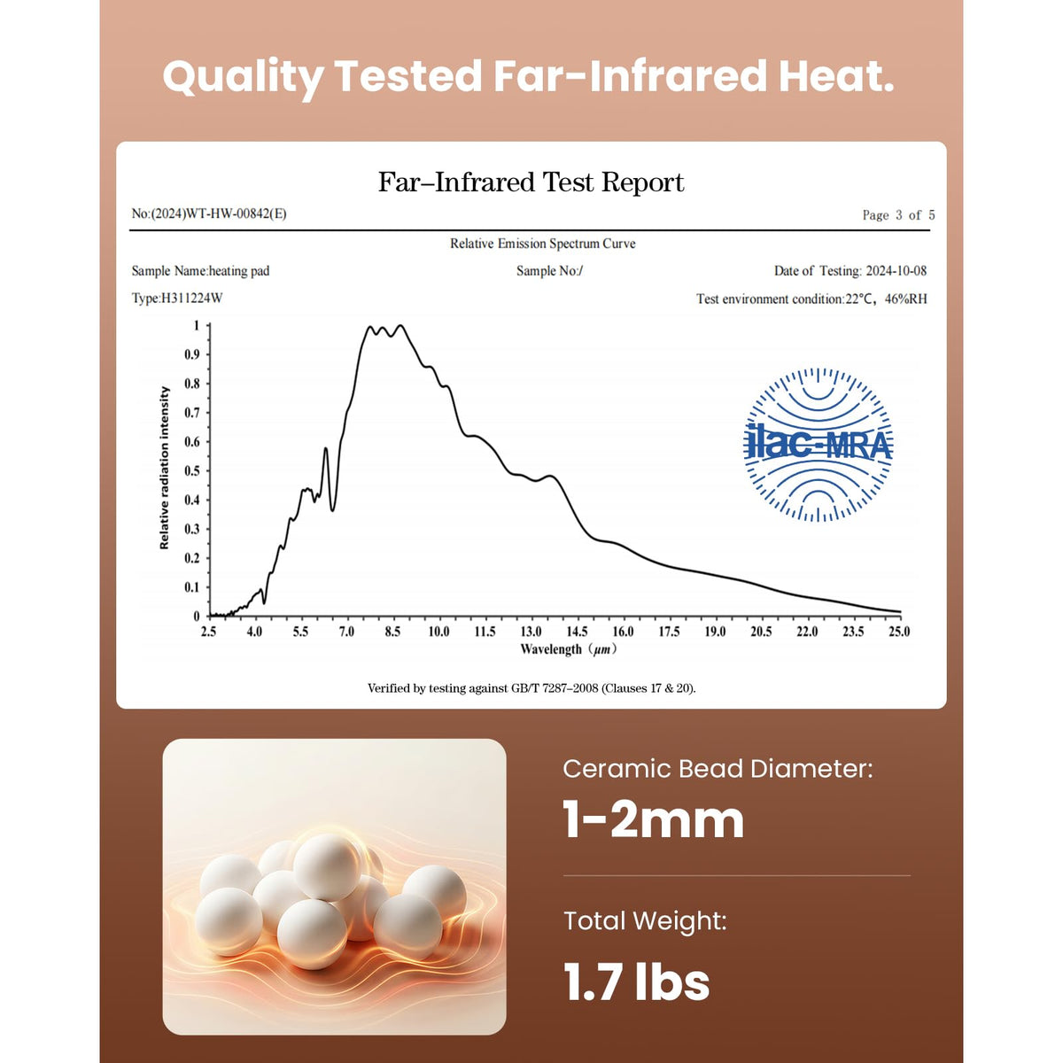 BOB AND BRAD Far Infrared Weighted Heating Pad for Back Shoulder 12"x24" 🍁 All In One Marketplace Canada