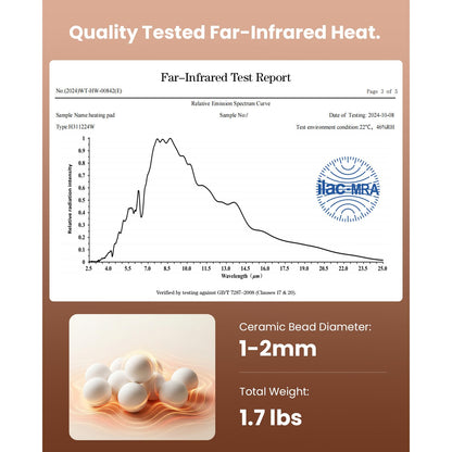 BOB AND BRAD Far Infrared Weighted Heating Pad for Back Shoulder 12"x24" 🍁 All In One Marketplace Canada