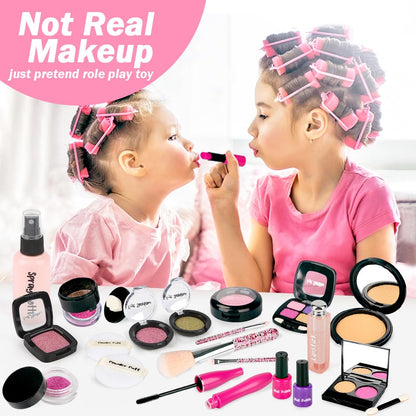 Sanlebi Pretend Makeup Kit for Toddlers Girl 3 4 5 6 7+ - Kids Pretend Play 🍁 All In One Marketplace Canada