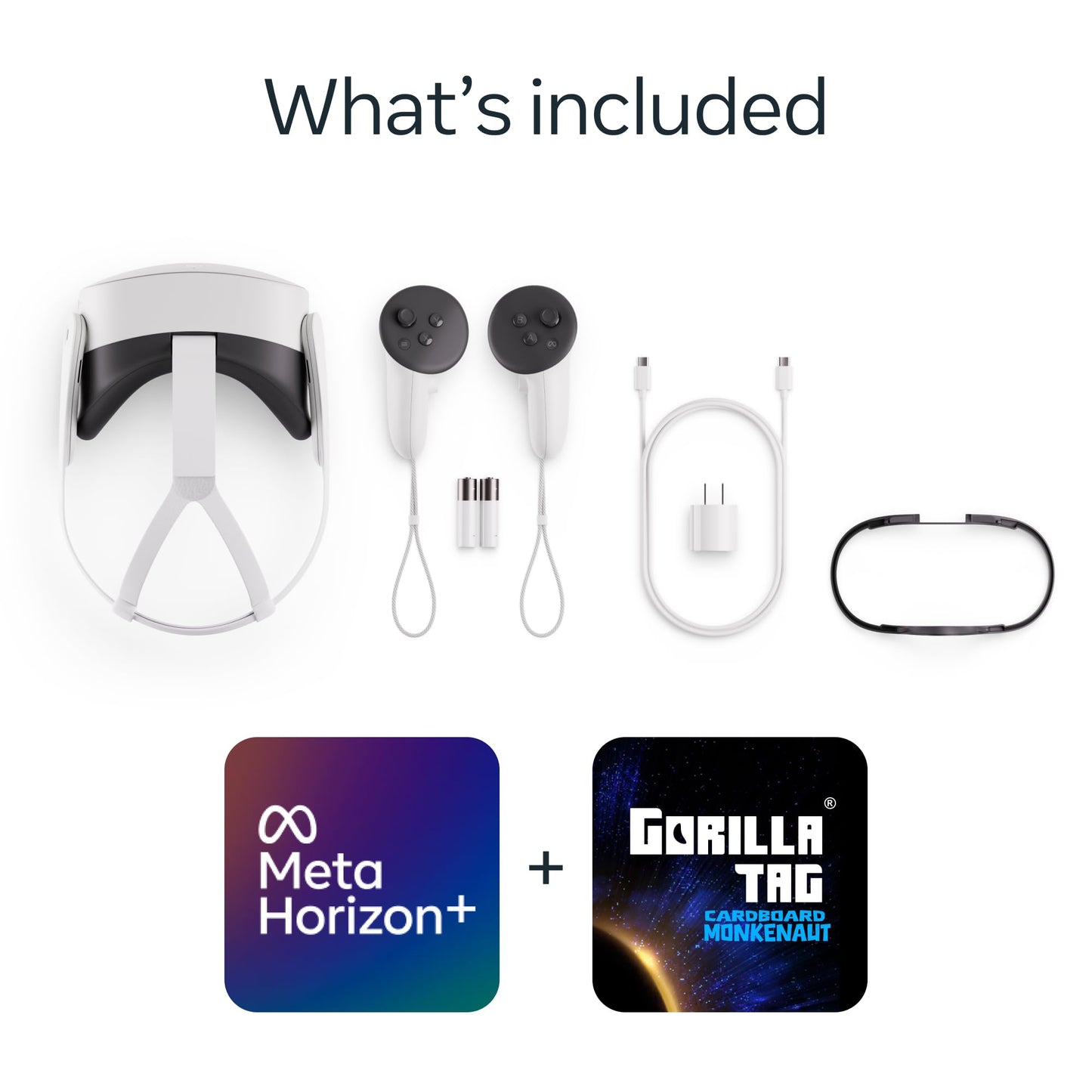 Meta Quest 3S 128GB | VR Without Wires — Gorilla Tag Cardboard Monkenaut Bundle — Amazon Exclusive- Access to 100+ Games with a 3-Month Trial of Meta Horizon+ Included