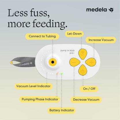 Medela NEW Pump In Style Pro+ Pump Your Way Breast Pump Bundle, Wearable and Traditional Pumping, Clinically Proven Hospital-efficiency, Double Electric Pump