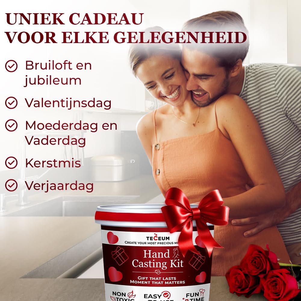 TECEUM Hand Casting Kit – Unique Gift for Couples, Family, Babies & Adults 🍁 All In One Marketplace Canada