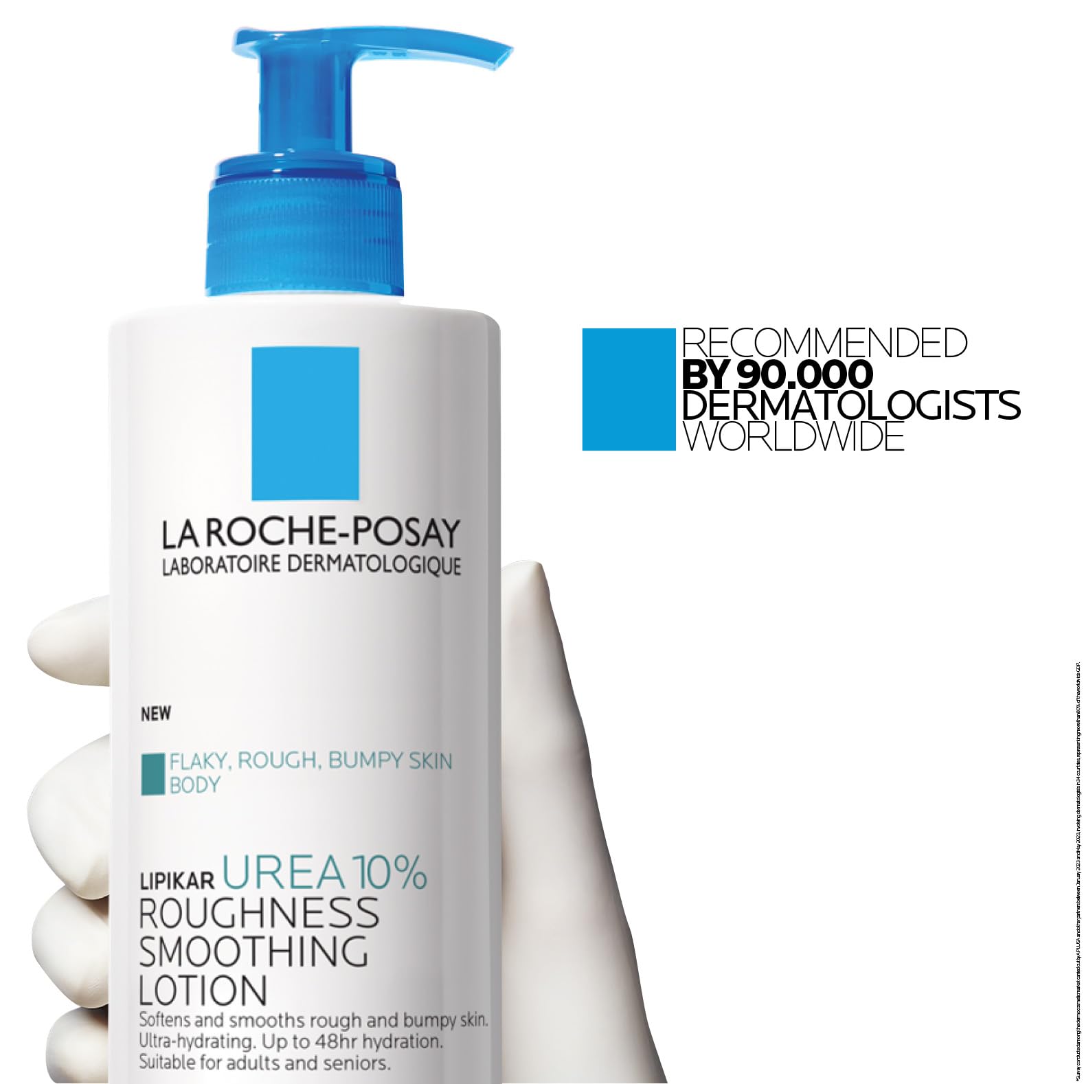 La Roche-Posay Lipikar Lait Urea 10% Body Lotion. For Very Dry, Rouch, and Flaky Skin. Tested on Dry Skin, Age-Related Dryness, Keratosis Pillaris, and Psoriasis. Fragrance-Free, Dermatologist Recommended - 400ML - Available at All In One Marketplace Canada