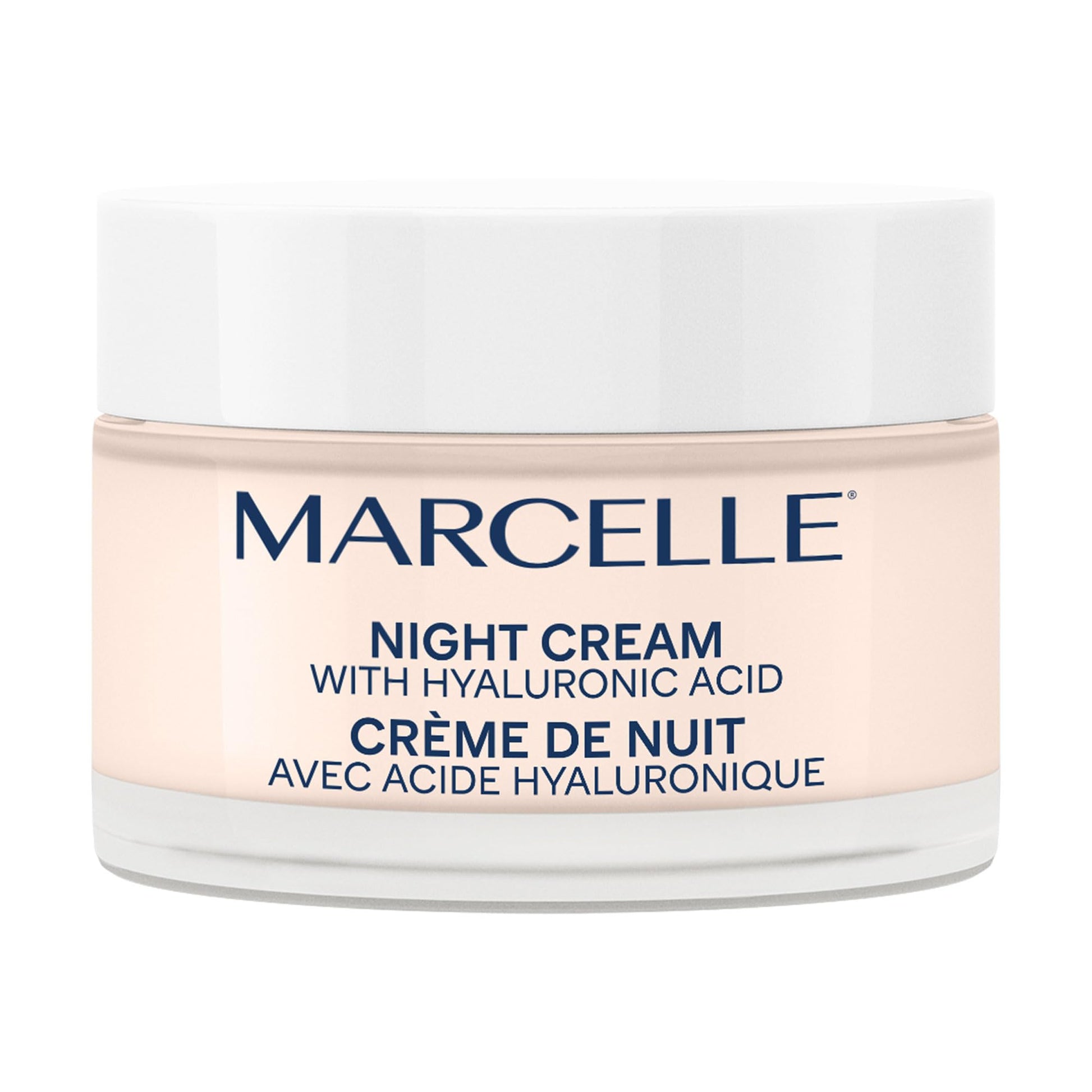 Marcelle Night Cream with Hyaluronic Acid, Vegan, Cruelty-Free, Clean Formula, Non-Comedogenic, Fragrance-Free, Paraben-Free, Mineral Oil-Free, Hypoallergenic, 50 mL MARCELLE