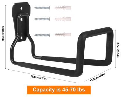 Metal Garden Hose Holder - Heavy Duty Hose Hanger Wall Mounted Water Hose Holder for Outside Yard, Sturdy Hose Reel Hose Hooks Ideal for Water Hose, Extension Cords
