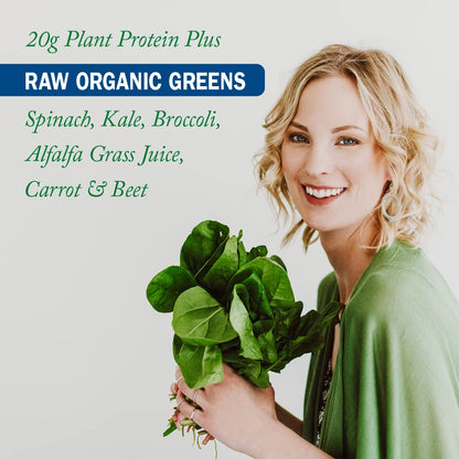 Garden Of Life Raw Organic Protein&greens - Vanilla 550.0 Gram Vanilla. Packed with 20g of protein, 6 veggies and 0g sugar. A delicious protein boost from organic sprouted brown rice, pea & chia, plus a blend of nutrient-rich greens. Gluten free, made wit Garden of Life