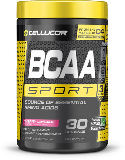 Cellucor BCAA Sport Recovery Powder – Cherry Limeade Flavor, 30 Servings