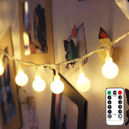 LE Globe String Lights, 16.4ft 50 LEDs Fairy Lights Battery Powered 🍁 All In One Marketplace Canada