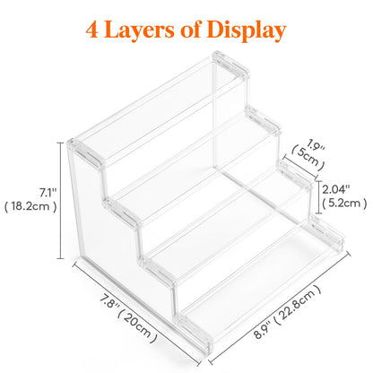 Lifewit 4 Tier Acrylic Perfume Organizer, Clear Fragrance Shelf,1 Pack 🍁 All In One Marketplace Canada