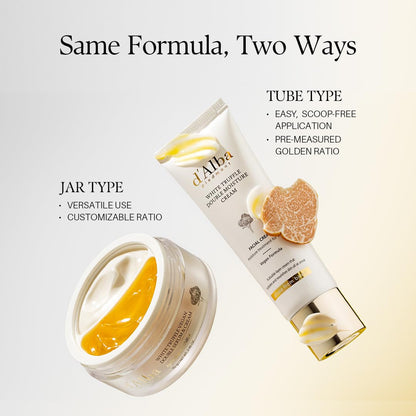 d'alba Piedmont Italian White Truffle Double Serum & Cream, Vegan Skincare, 2-in-1 Customizable Hydrating Cream with White Truffles, Suitable for All Skin Types - Available at All In One Marketplace Canada