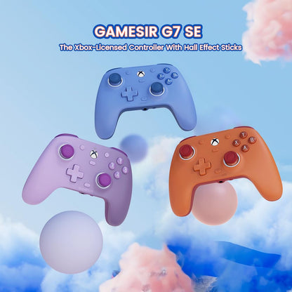 GameSir G7 SE Wired Controller for Xbox Series X|S, Xbox One & Windows 10/11, Plug and Play Gaming Gamepad with Hall Effect Joysticks/Hall Trigger, 3.5mm Audio Jack - Blue