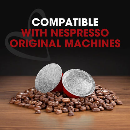 Delicitaly 100 Italian Espresso Pods for Nespresso Machines - Crema Blend