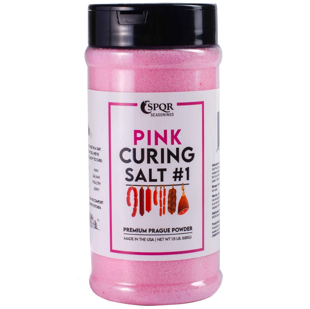 SPQR Seasonings Prague Powder No.1 Curing Salt - 1.5 lb Premium Quick Cure