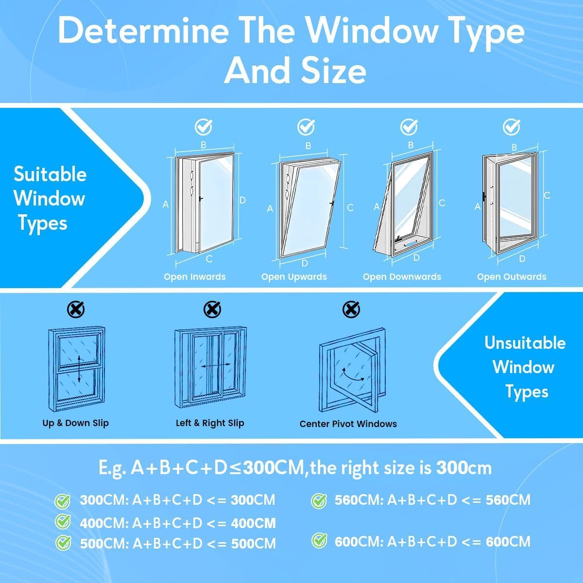 Gruntbear 400CM Universal Window Seal for Portable Air Conditioner, 158 Inch Portable AC Window Seal with Zip and Adhesive Fastener Works with Tumble Dryer, Easy to Install