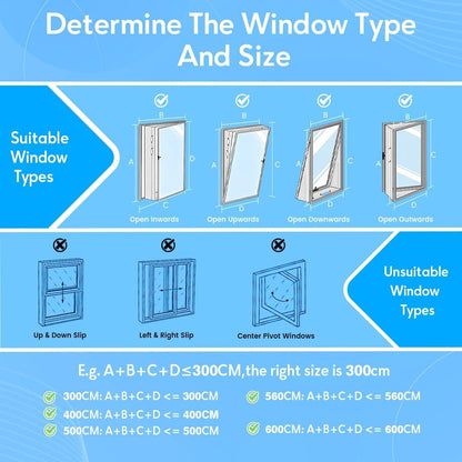 Gruntbear 400CM Universal Window Seal for Portable Air Conditioner, 158 Inch Portable AC Window Seal with Zip and Adhesive Fastener Works with Tumble Dryer, Easy to Install