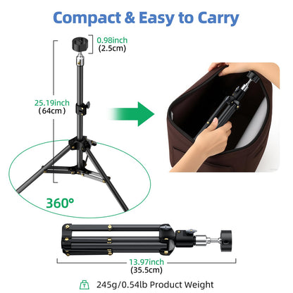 for Starlink Mini Tripod with Adapter(for Both 2025 New&Old Version), Adjustable Tripod Mount for Starlink Mini Dish, Portable Stand Mounting Kit for Star Link Mini Accessories for Outdoor Camping RV