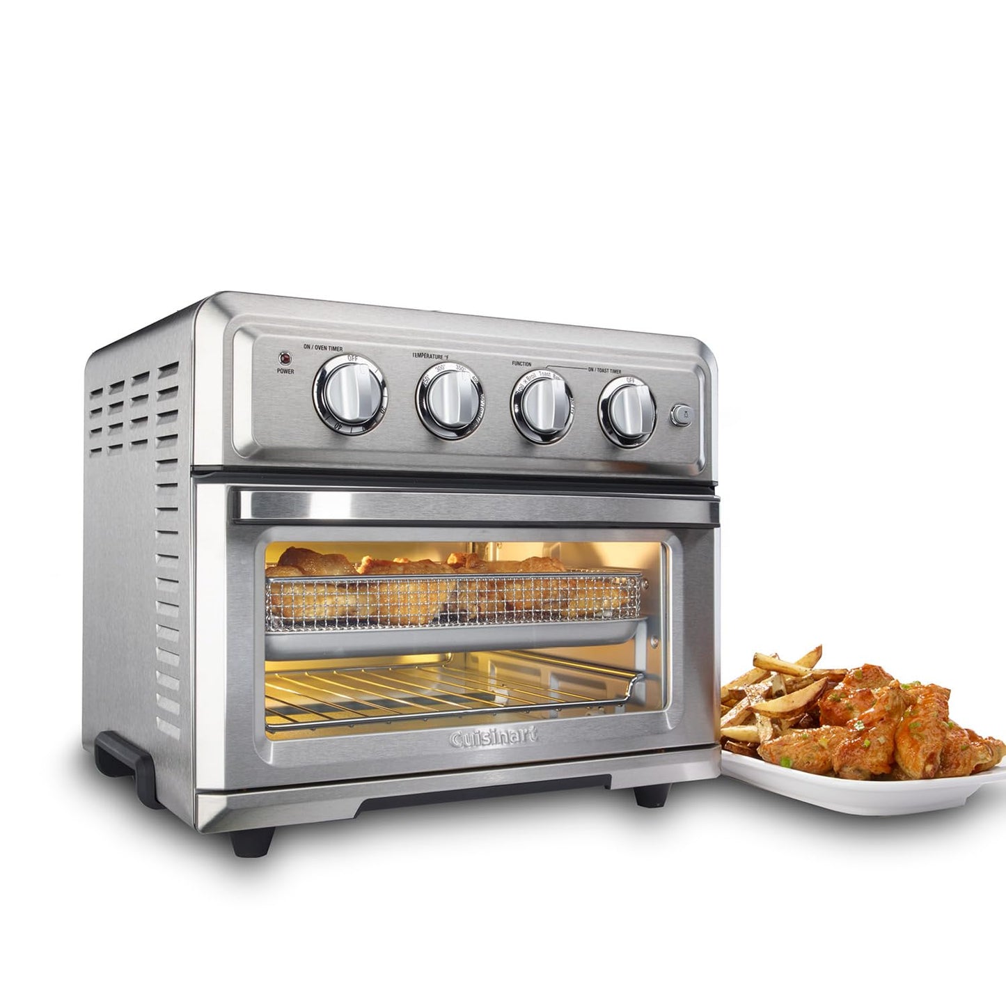 Cuisinart Air Fryer + Convection Toaster Oven, Stainless Steel (TOA-60C) Cuisinart